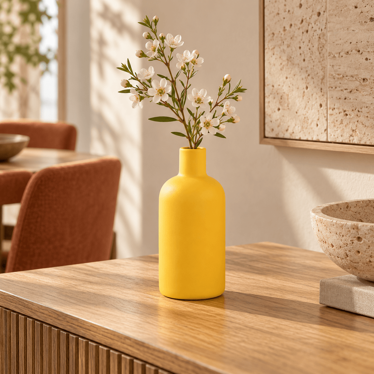 Yellow Decorative Vase