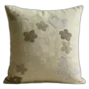 Embroidered cushion cover